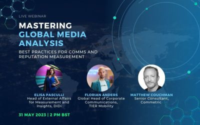 Upcoming Webinar: Mastering Global Media Analysis: Best Practices for Comms and Reputation Measurement